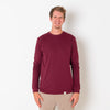Extra Long Sleeve T-Shirt on Tall Guy Smiling