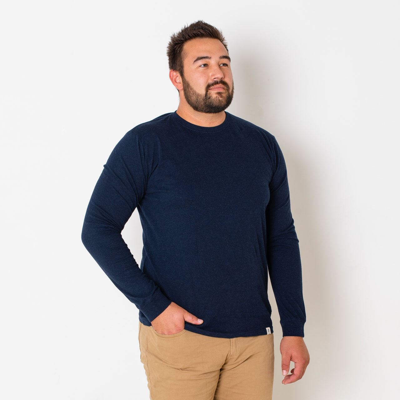Extra Sleeve T-Shirt | Long Sleeve Crew Neck - Redwood Tall Outfitters